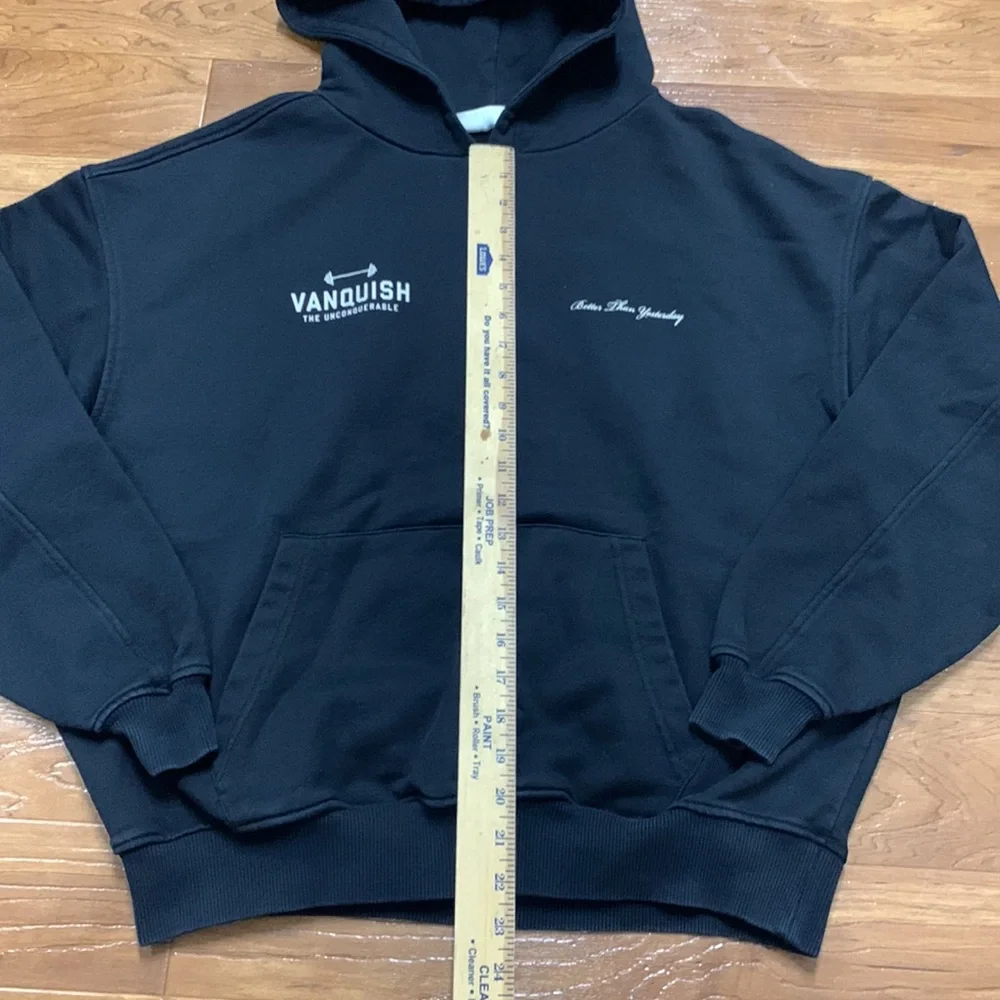 Vanquish Fitness Better than Yesterday Black Men's Logo Hoodie
